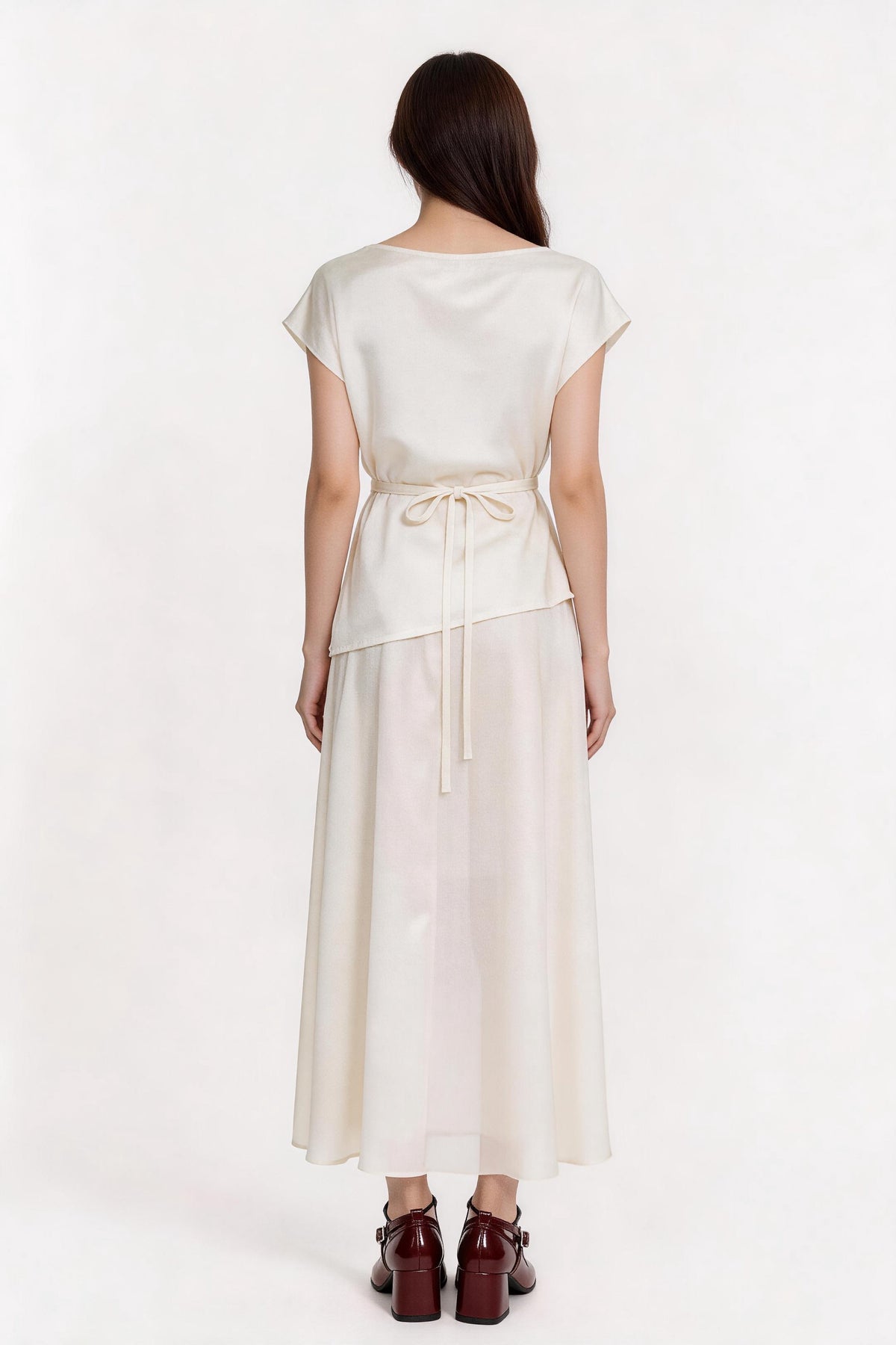 Jessamine Draped Satin Top