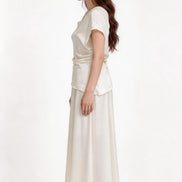Jessamine Draped Satin Top