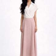 Amorette Fluid Satin Maxi Skirt