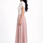 Amorette Fluid Satin Maxi Skirt