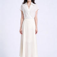 Amorette Fluid Satin Maxi Skirt