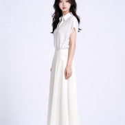 Amorette Fluid Satin Maxi Skirt