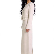 Clarimond Lace-Hem Tweed Jacket
