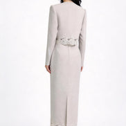 Clarimond Lace-Hem Tweed Jacket