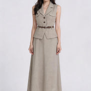 Thekla Belted Tailored Waistcoat