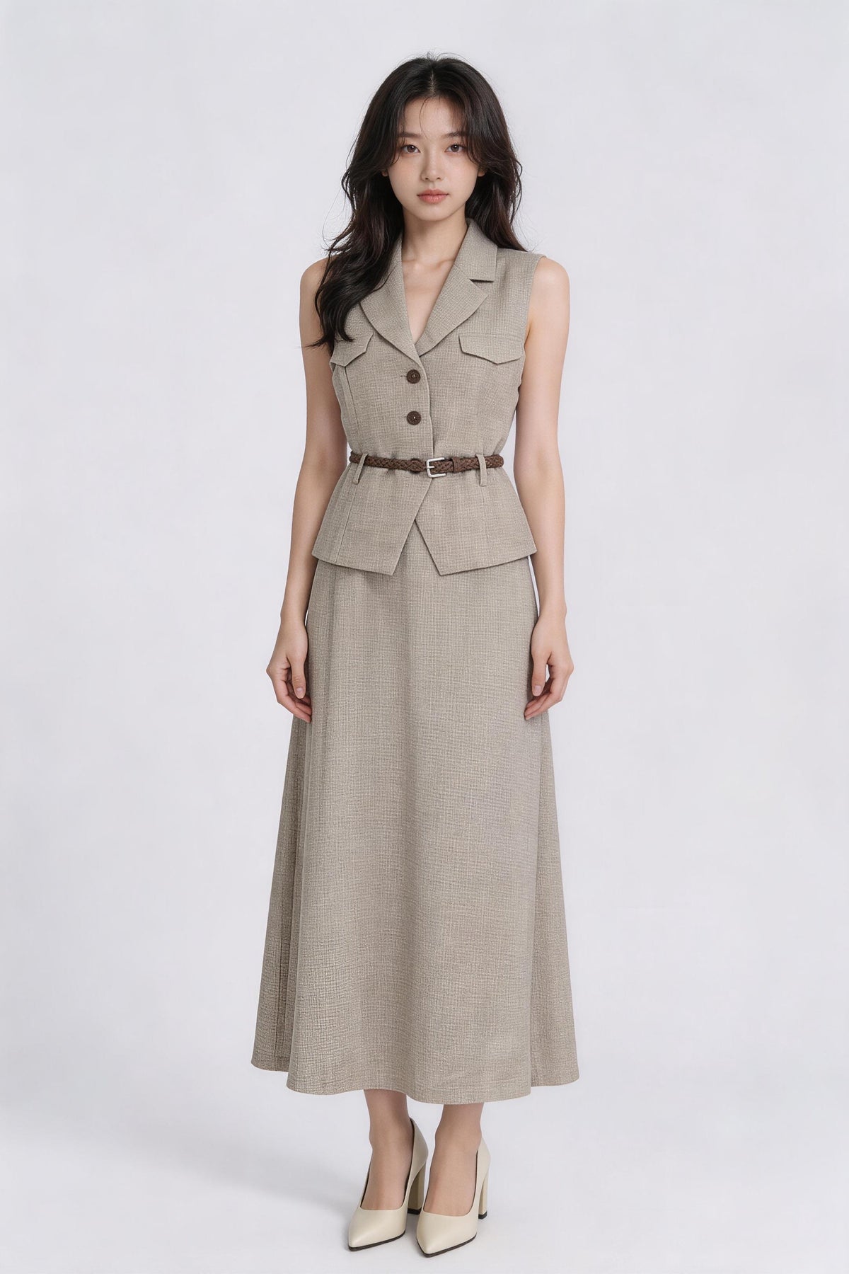 Thekla Belted Tailored Waistcoat