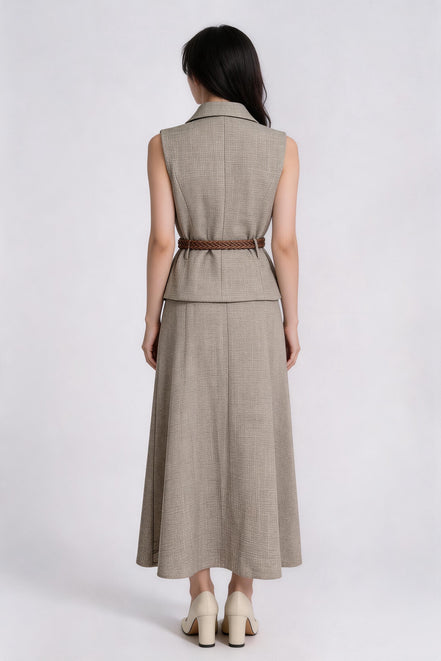 Thekla Belted Tailored Waistcoat