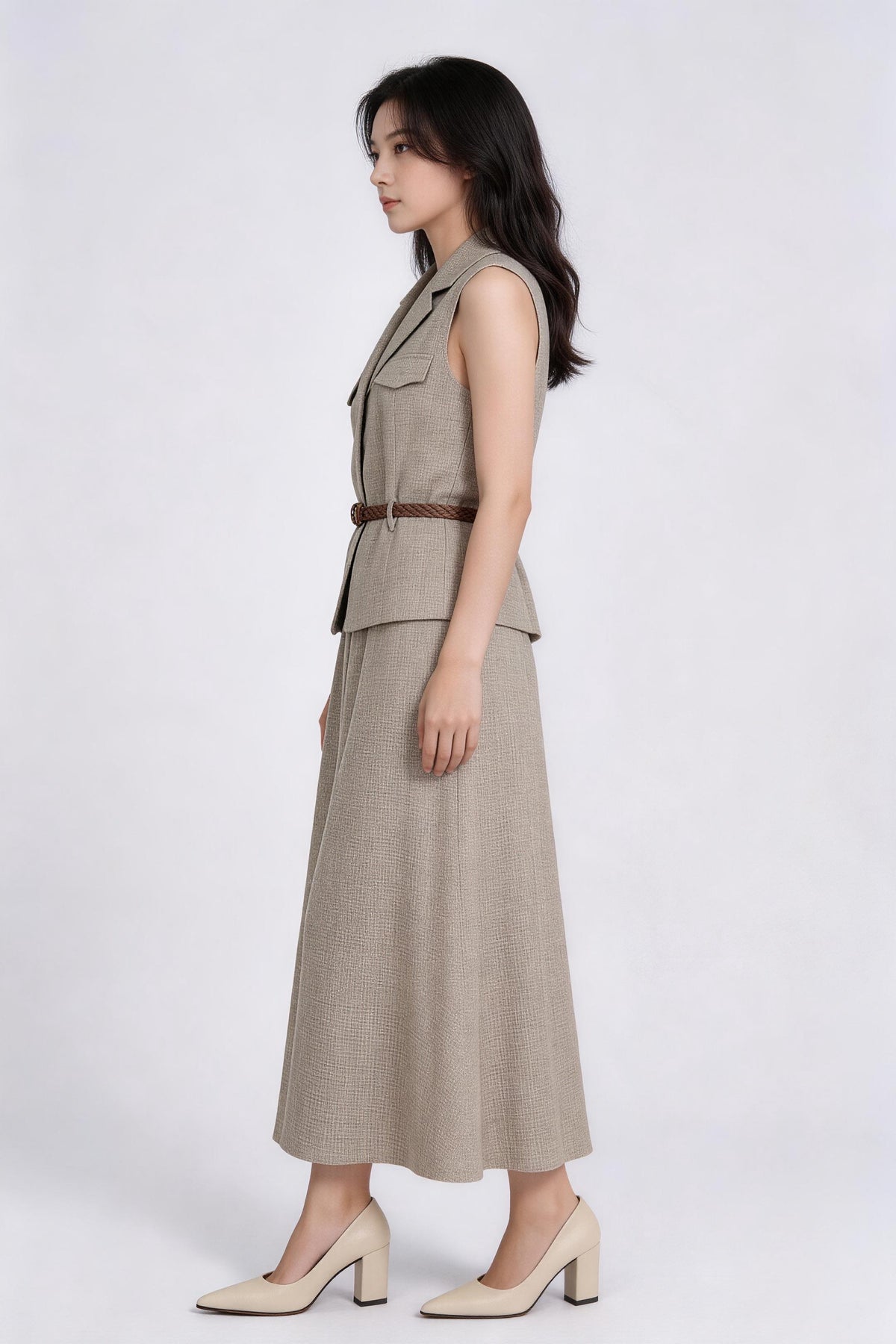 Thekla Belted Tailored Waistcoat