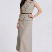 Thekla Belted Tailored Waistcoat