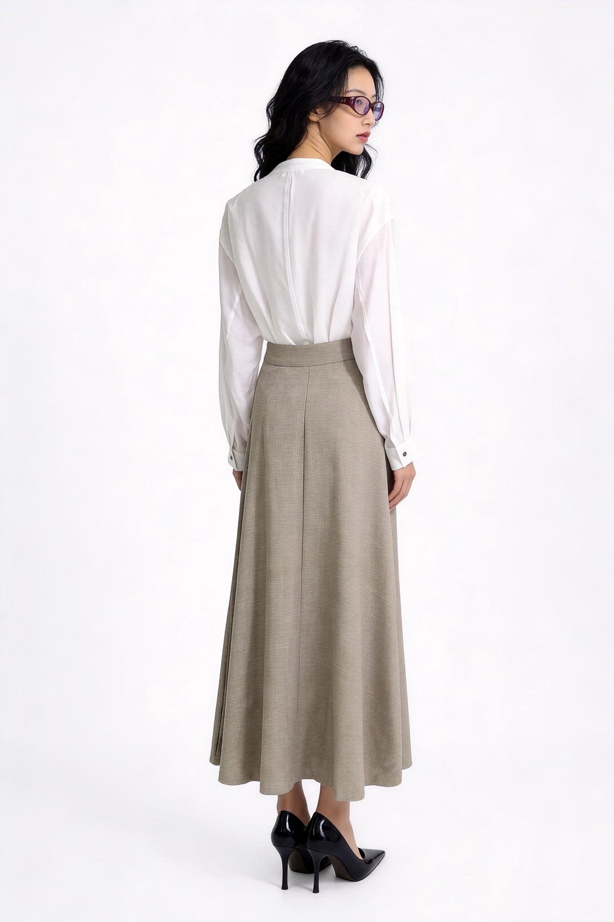 Vesna Flowing A-Line Maxi Skirt