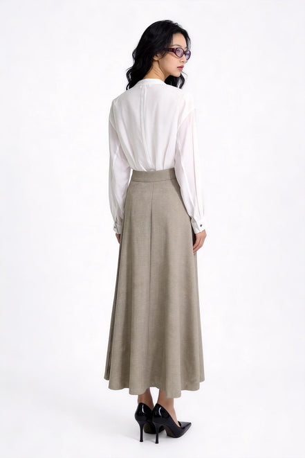 Vesna Flowing A-Line Maxi Skirt