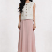 Peronella Multi-Pocket Tweed Vest