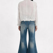 Paloma Satin Utility Zip-Up Jacket