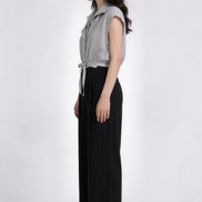 Bess Tie-Waist Sleeveless Shirt