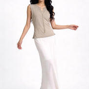 Ailsa Textured V-Neck Knit Top