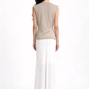 Ailsa Textured V-Neck Knit Top
