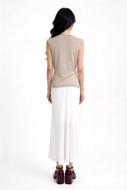 Ailsa Textured V-Neck Knit Top