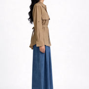 Mabli Tie-Waist Utility Shirt