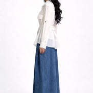 Mabli Tie-Waist Utility Shirt