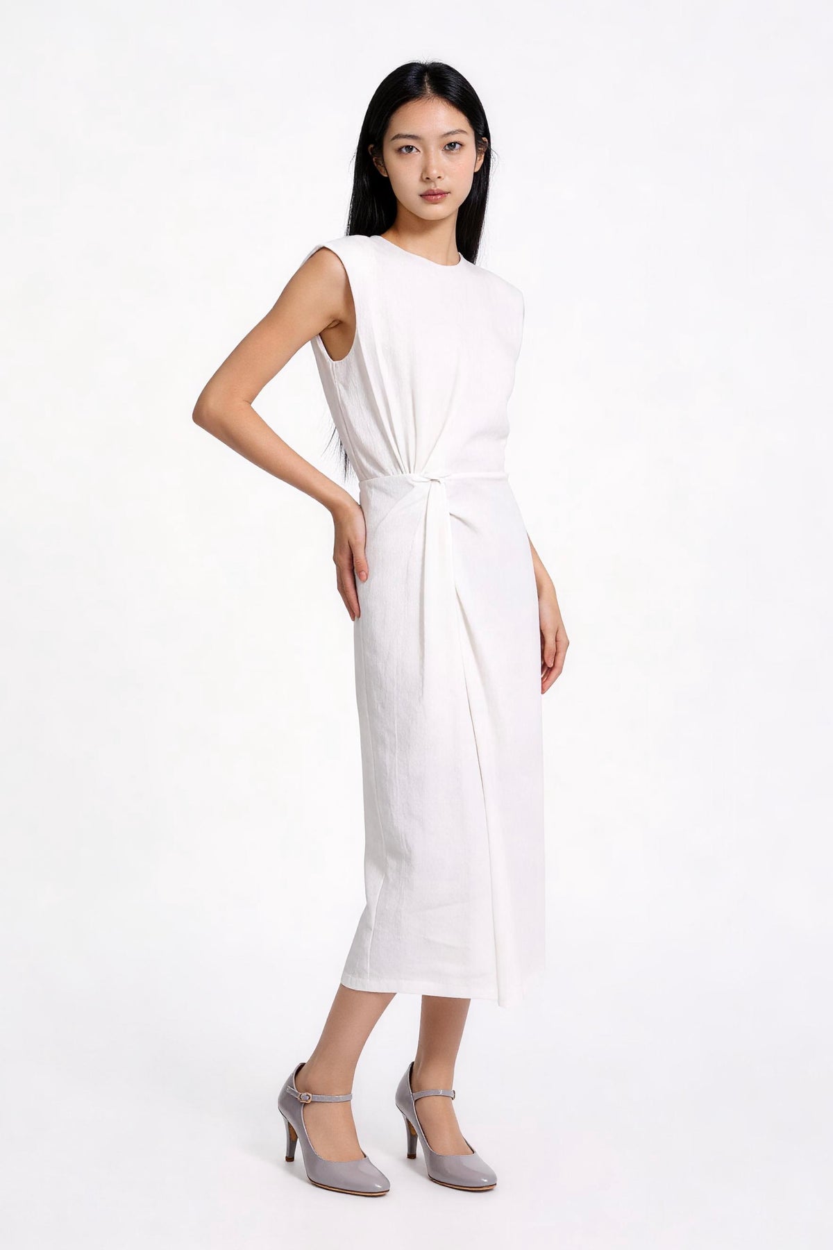 Zorina Twist-Waist Column Dress