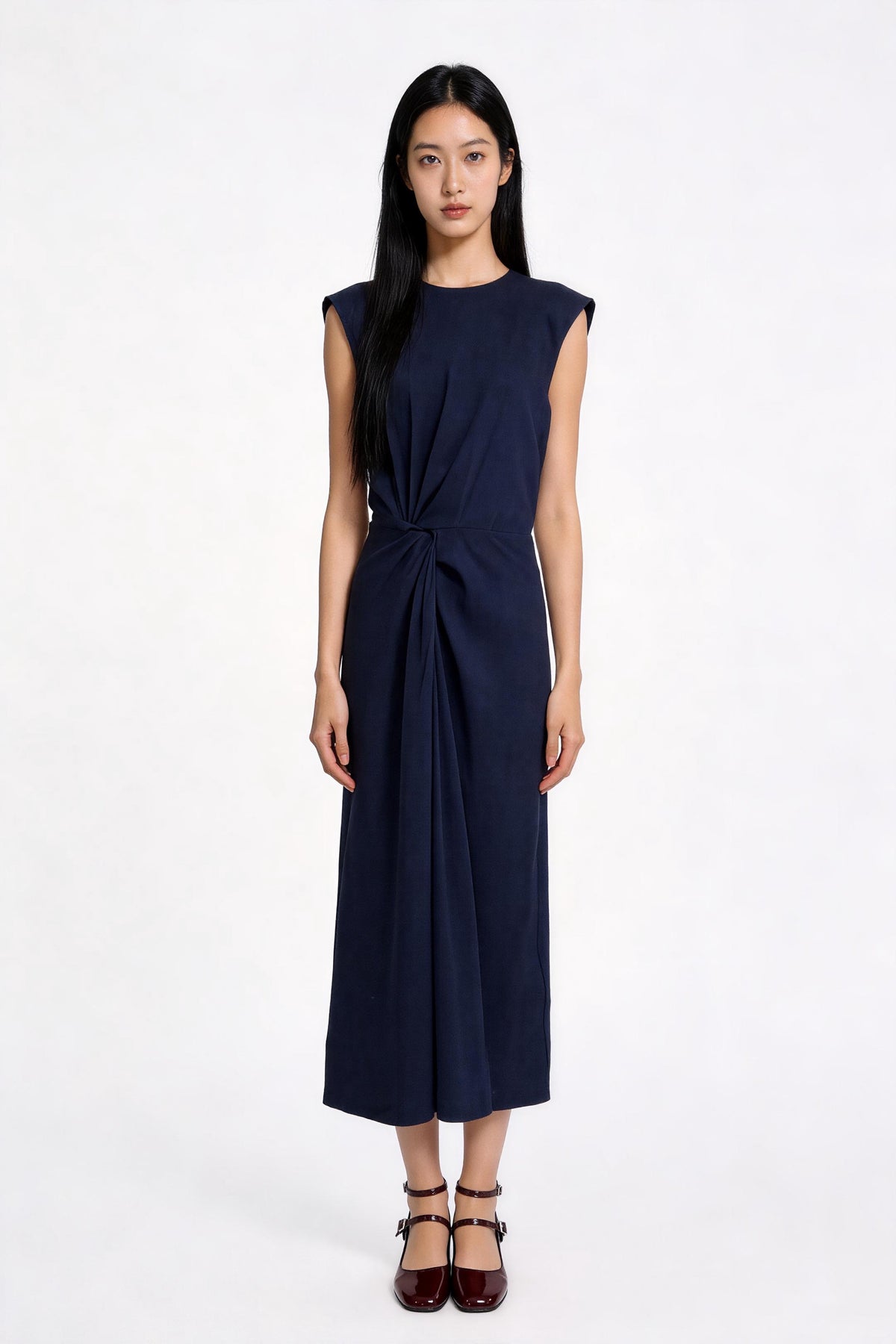 Zorina Twist-Waist Column Dress