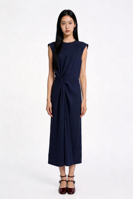 Zorina Twist-Waist Column Dress