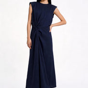 Zorina Twist-Waist Column Dress