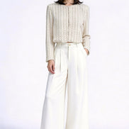 Kestrel Scalloped Cropped Tweed Jacket