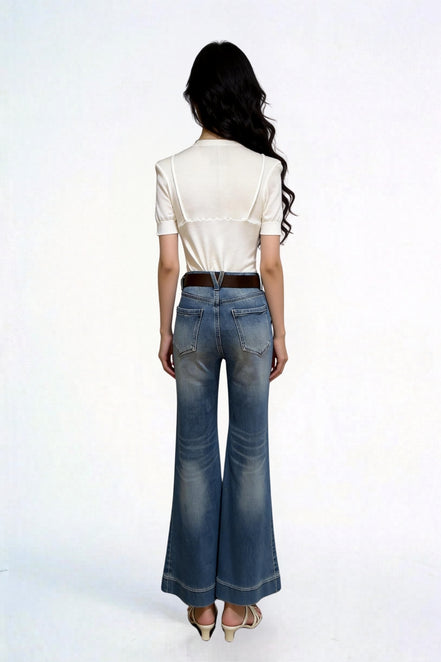 Kora High-Waist Flare Jeans