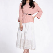 Lavinia Belted Asymmetric Mesh Top