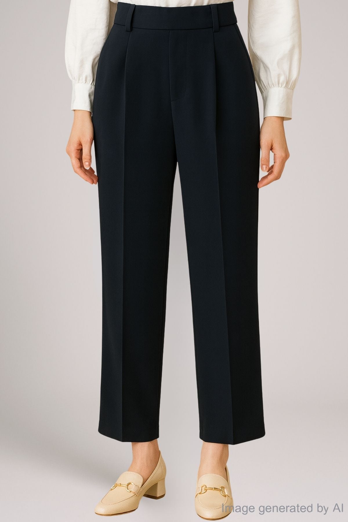 Leona Tailored Wide-Leg Trousers