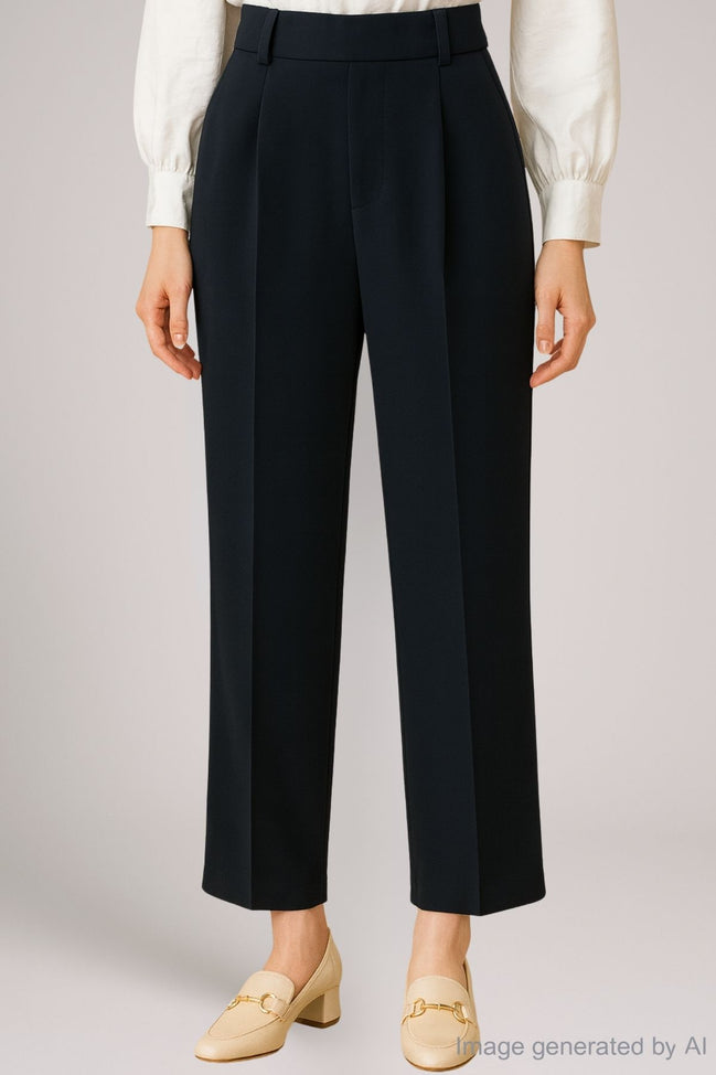 Leona Tailored Wide-Leg Trousers