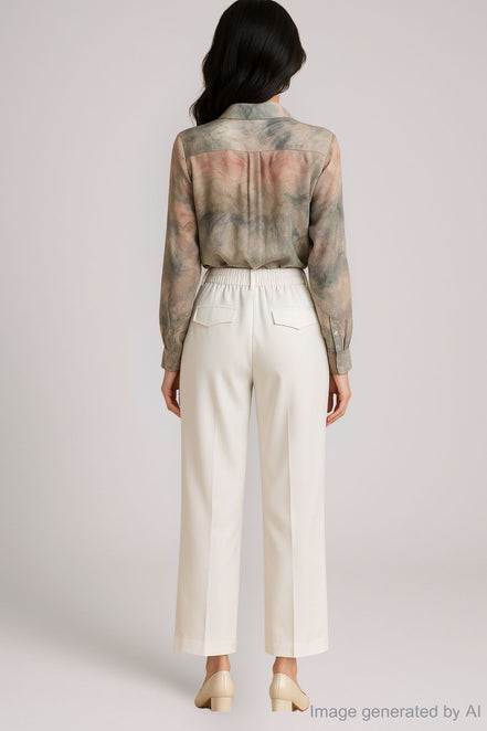 Leona Tailored Wide-Leg Trousers