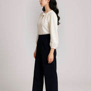 Leona Tailored Wide-Leg Trousers