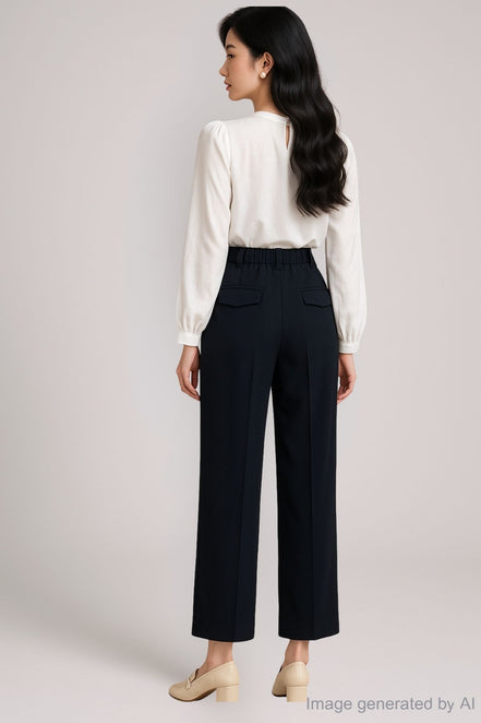 Leona Tailored Wide-Leg Trousers