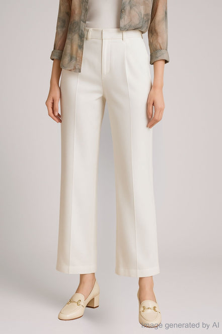 Leona Tailored Wide-Leg Trousers