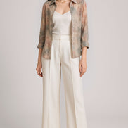 Leona Tailored Wide-Leg Trousers