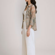 Leona Tailored Wide-Leg Trousers