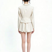 Levana Faux-Layered Tweed Mini Dress