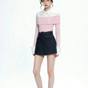 Zayra Belted Tailored Skorts