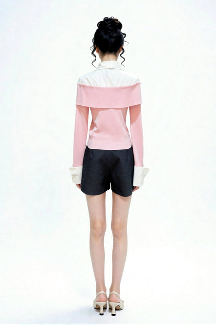 Zayra Belted Tailored Skorts