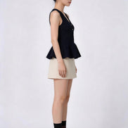 Lunessa Ribbed Peplum Top
