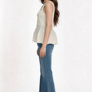 Lunessa Ribbed Peplum Top