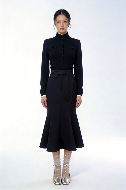 Lysandra Mermaid Midi Skirt