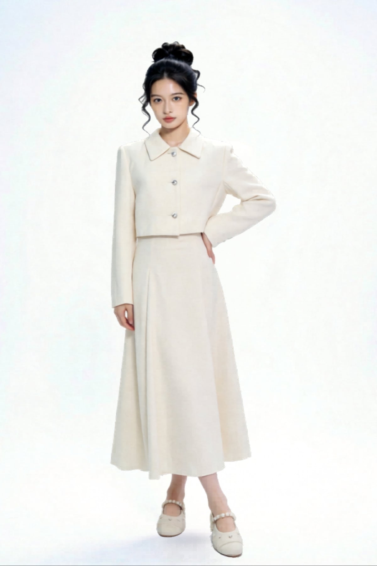 Lysenne Tailored Cropped Jacket