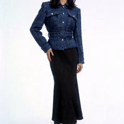 Mael Belted Tweed Safari Jacket