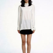 Marshell Beaded-Cuff Shirt