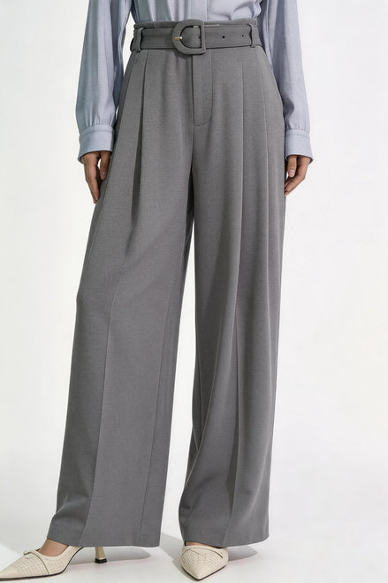 Ondine High-Rise Belted Wide-Leg Trousers