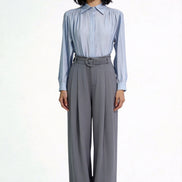 Ondine High-Rise Belted Wide-Leg Trousers