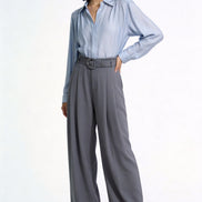 Ondine High-Rise Belted Wide-Leg Trousers